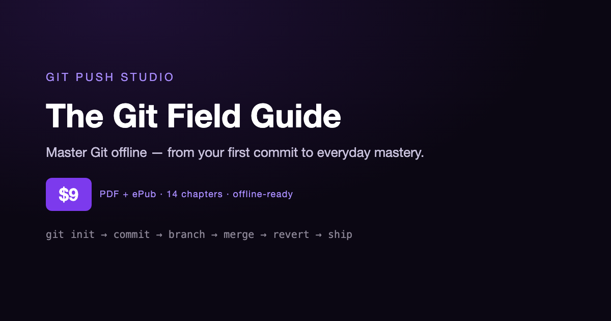 The Git Field Guide book cover